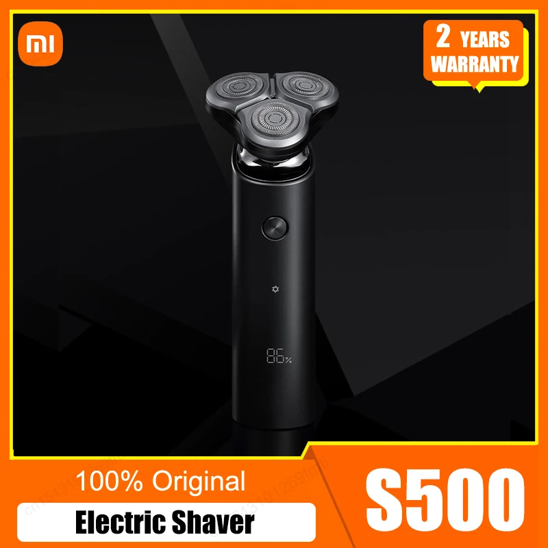 

Электробритва XIAOMI MIJIA S500, портативная бритва с 3 плавающими головками для сухого и влажного бритья, моющийся триммер для бороды, настраиваем...