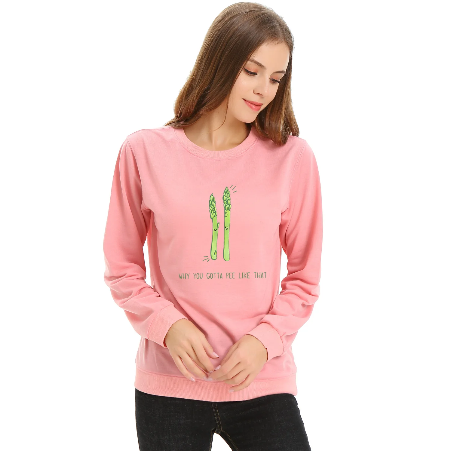 

Loose hooded long-sleeved T-shirt women's sweater black