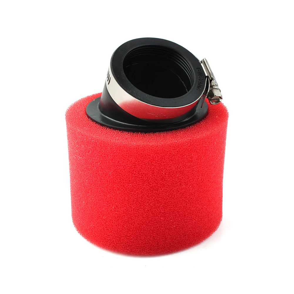 50 мм красный мотоциклетный воздушный фильтр под углом для ATV Go Kart мопеда скутера