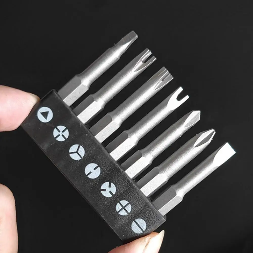 

4/7/13Pcs Special-shaped Screwdriver Set 50mm U-shaped Y-Type Inner Screwdriver Points Tool Three Cross Triangle Bit K6R8