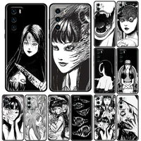 japanese horror tomie manga silicone phone case for huawei p30 p40 p20 p10 lite p50 pro p smart z 2019 soft tpu back cover coque