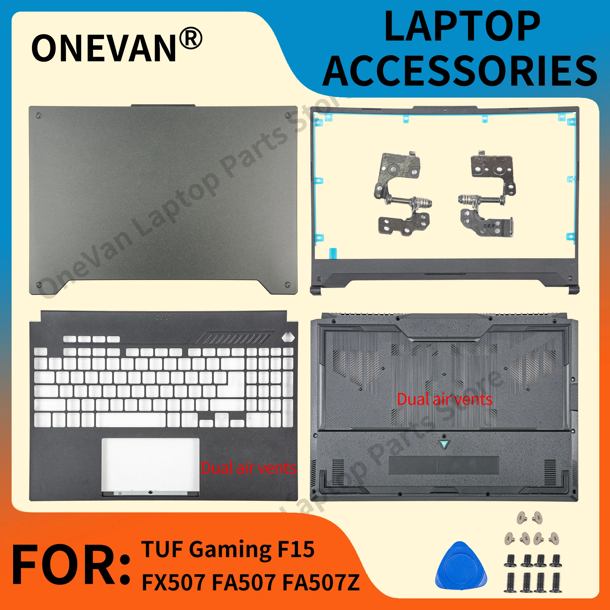 Новинка для ноутбука ASUS TUF Gaming F15 FX507 FA507 FA507Z задняя крышка ЖК-дисплея передняя