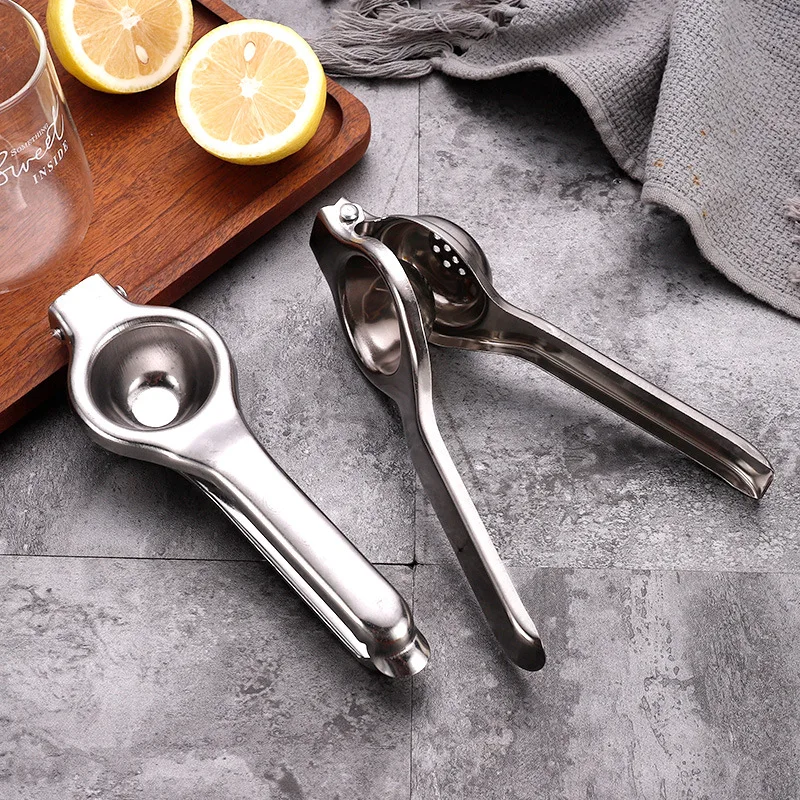 

Kitchen Beverage Production Assistant Household Lemon Manual Stainless Steel Juicer Portable Kitchen Artificial Fruit Juicer Set