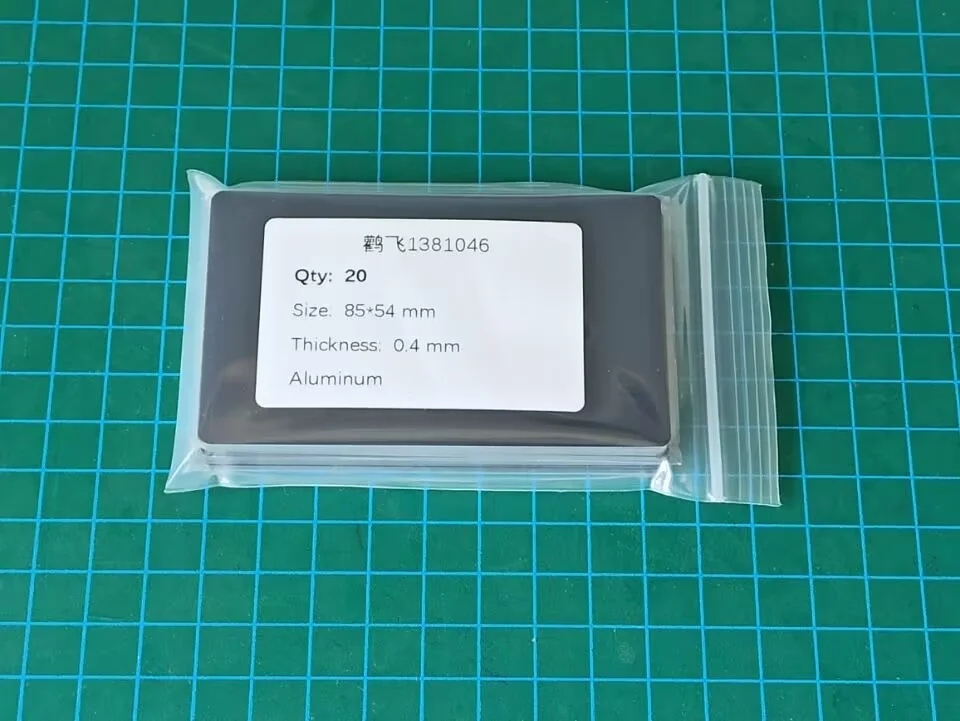 

Толщина 0,4 мм глянцевая отделка черный металлический алюминиевый визиток для лазерной гравировки