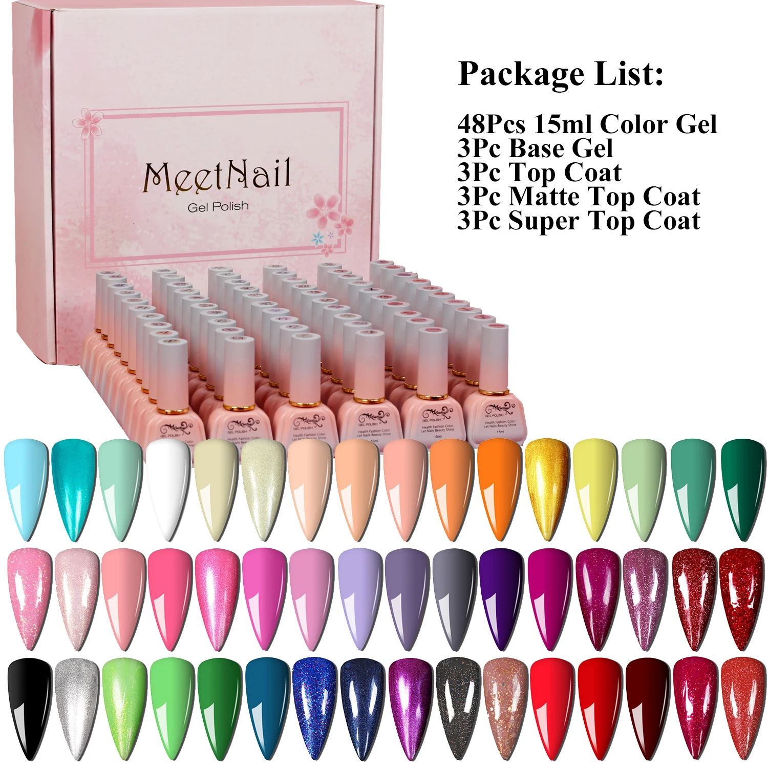 

Набор гель-лаков для ногтей, 15 мл, 60 шт.