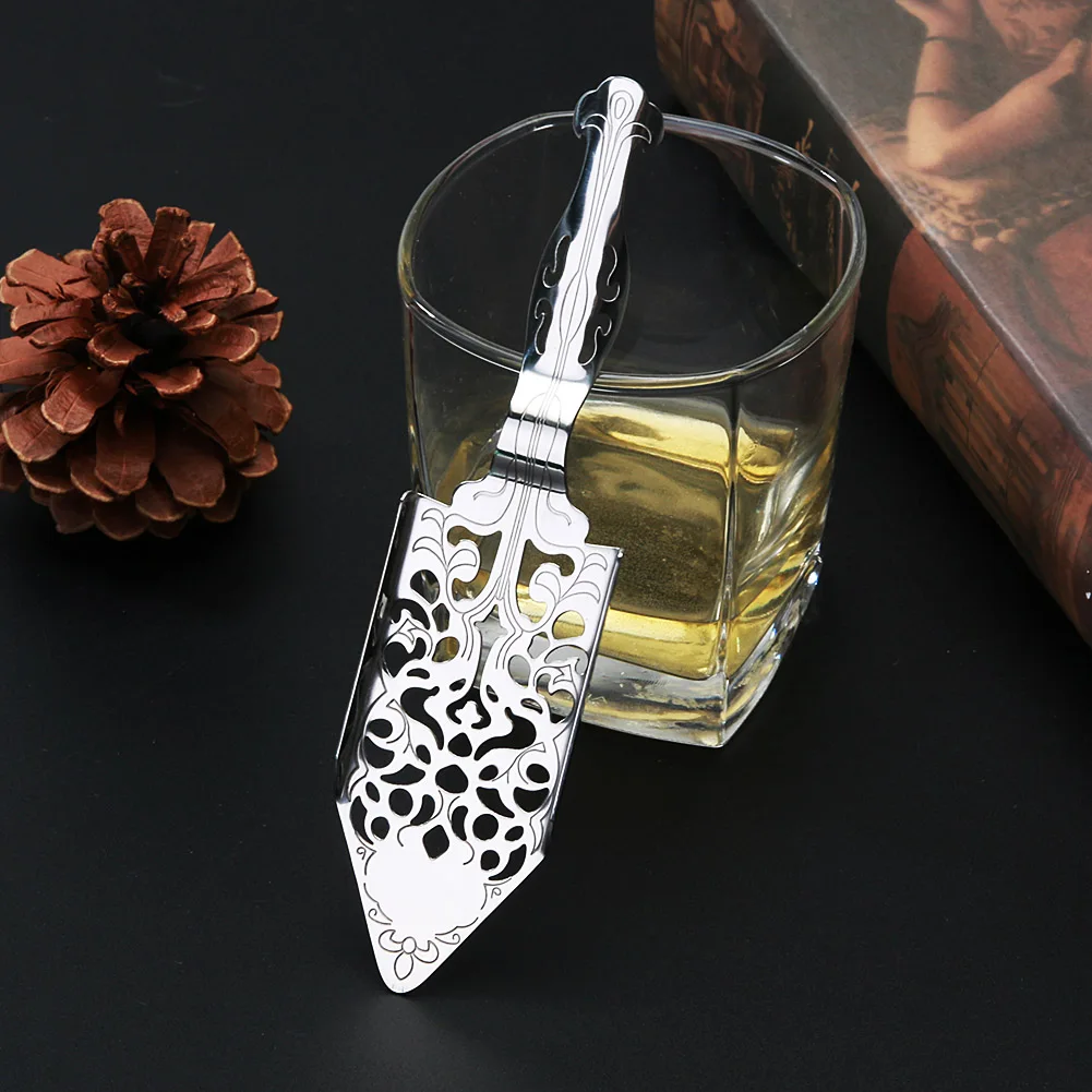 

New 304 Stainless Steel Absinthe Spoon Cocktail Bar Utensils Bitter Scoop Absinthe Glass Cup Drink Ware Spoons Filter Spoon