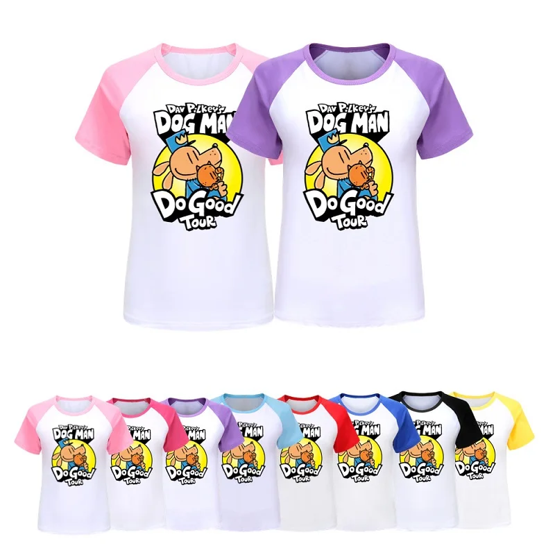 

Футболка с рисунком аниме собаки для мужчин, летняя футболка с длинным рукавом для подростков, детские топы, футболки, одежда для мальчиков