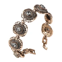grier 2022 vintage ethnic bracelets for women gold color grey crystal bracelet antique bohemia wedding bridal jewelry accessory
