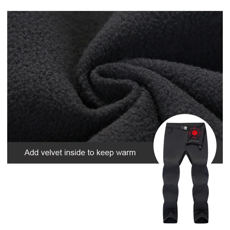 Уличные кемпинговые лыжные брюки Мужские осенне-зимние Утепленные удерживающие