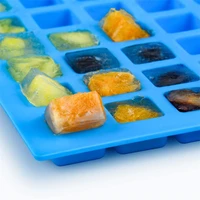 126 lattice silica gel ice lattice model multifunctional baking silicone mold ice cubes chocolates candies 2 color