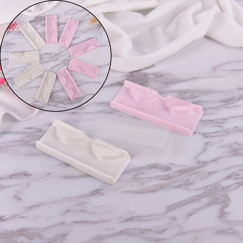 

10Pcs Empty Plastic Makeup False Eyelashes Travel Lashes Holder Case Container Storage Organizer Box For False Eyelash Care