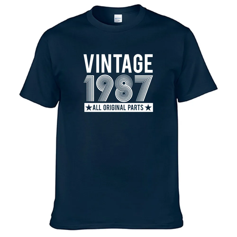 

Vintage 1987 All Original Parts Summer Print T Shirt Clothes Popular Shirt Cotton Tees Amazing Short Sleeve Unique Unisex Tops