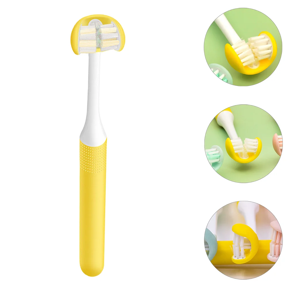 

Care Teeth Angle Brush Three Gum Sided Autism Traveltraining Sensory Toothmassage Adult Manual Toddler Around Cleaner Hard Wrap
