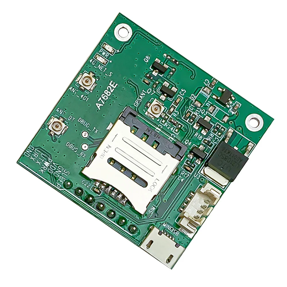Фото Плата разработки модуля SIMCOM A7682E LTE CAT1, диапазоны B1 B3 B5 B7 B8 B20, GSM GPRS EDGE 900/1800 МГц, совместима с SIM800C SIM868 №3