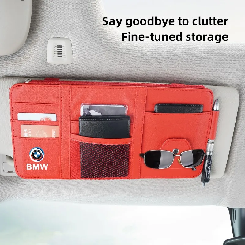 Автомобильный солнцезащитный козырек сумка для хранения карт зажим очков