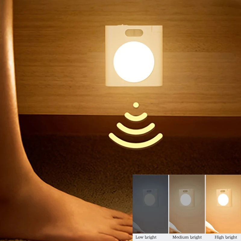 Ночник с затемнением и датчиком движения светодиодные лампы детский ночник