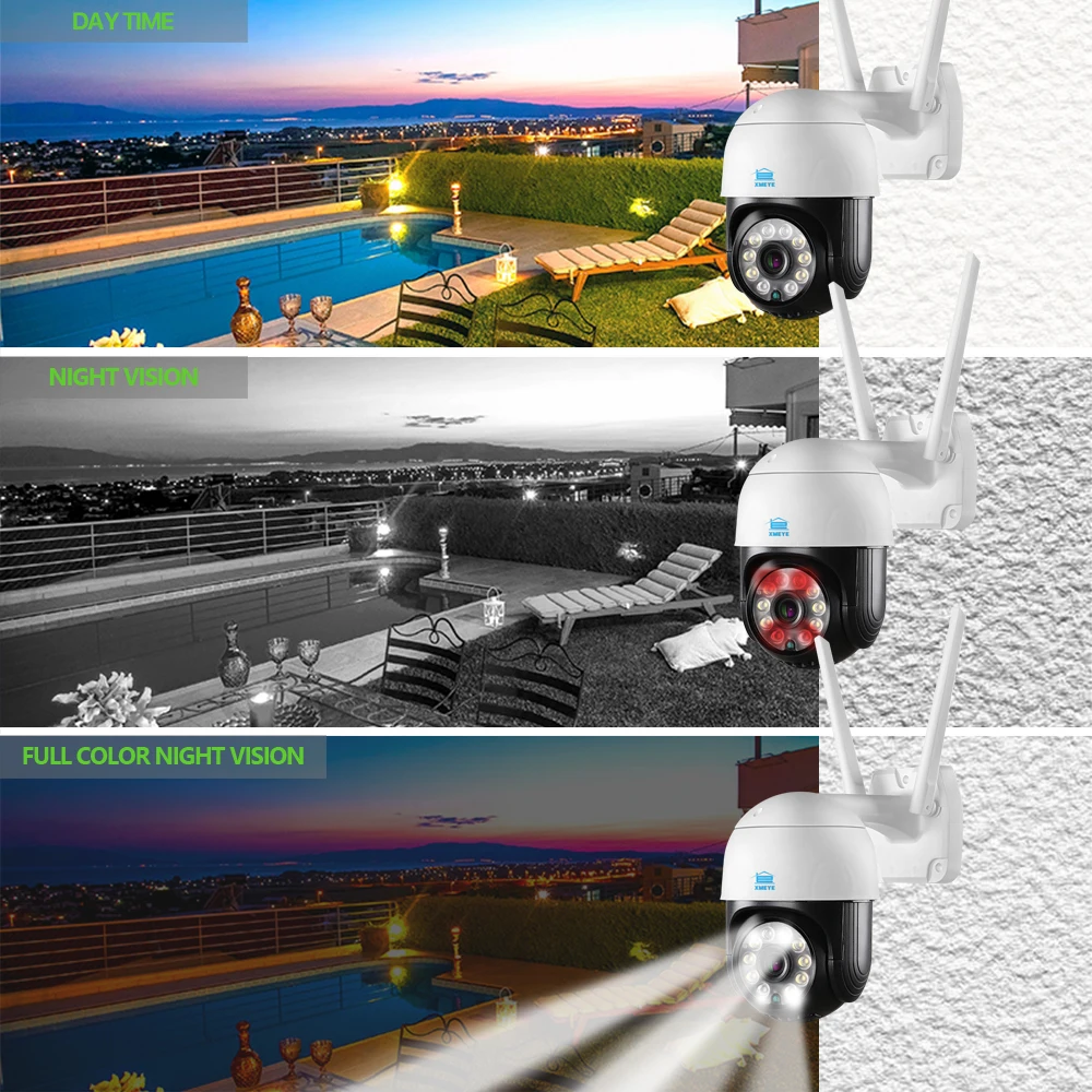 Купить Система видеонаблюдения XMEYE PRO 3 Мп Беспроводная с ИК-подсветкой и функцией ночного видения