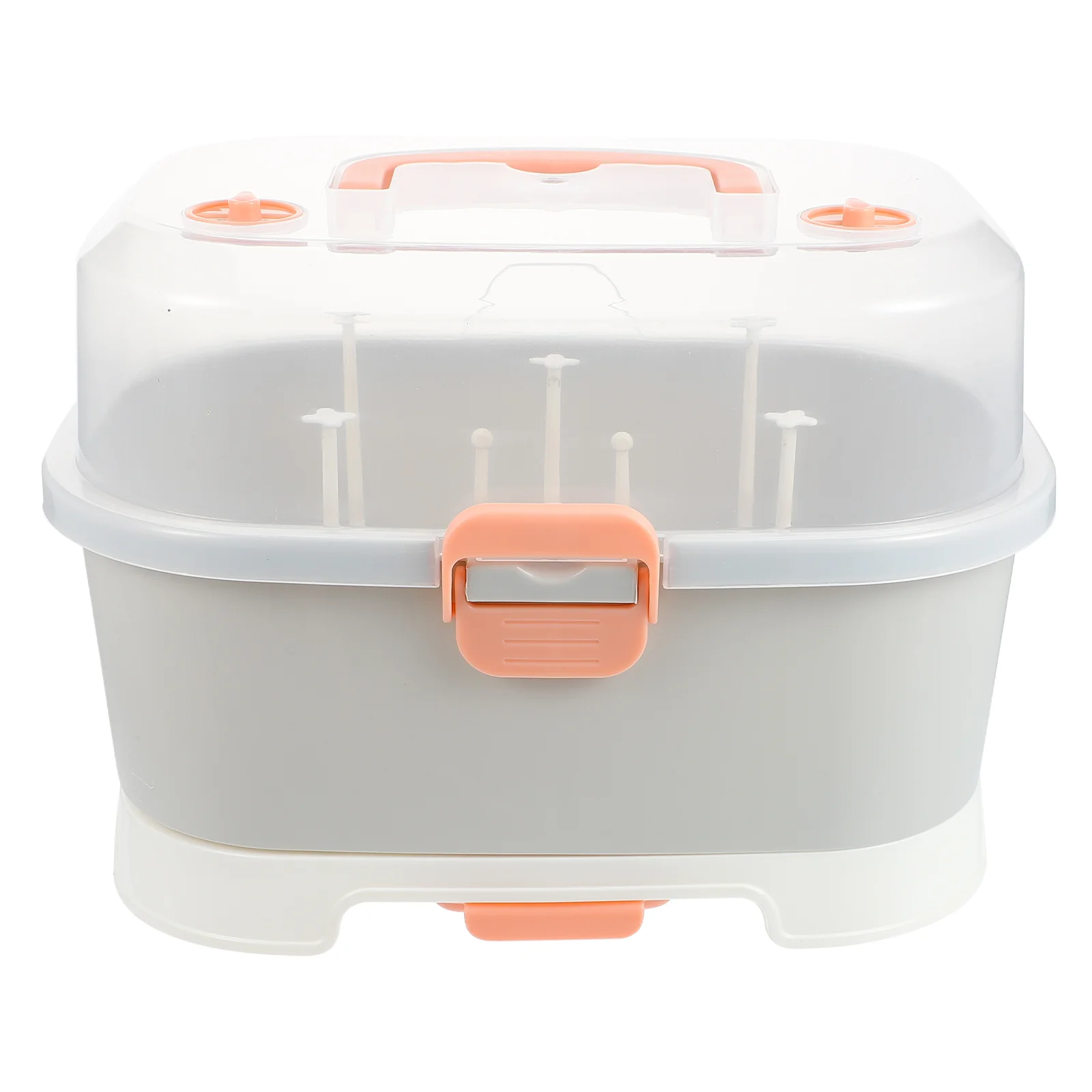 

Nursing Bottle Storage Box Bottle Drying Rack with Cover Dinnerware Organizer for Home Travel Outdoor