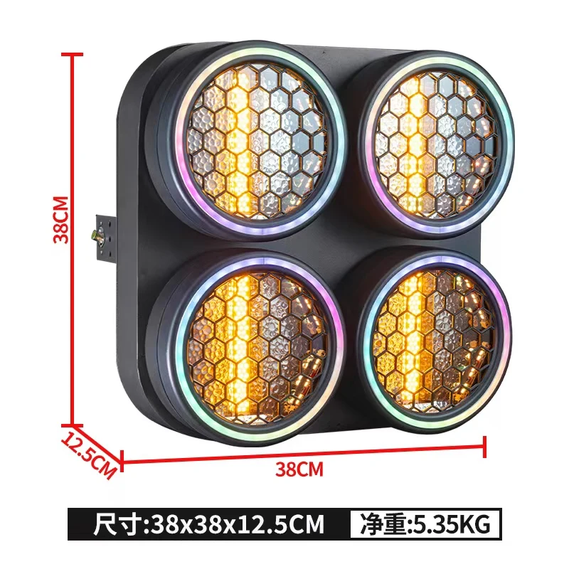 Фото Новый dmx Четыре глаза ретро свет RGB RDM Stage Blinder Matrix Effect Ретро лампа свет №4