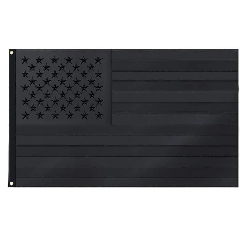 

90x150cm American Black Flags US Stripes Stars Flag Home Decoration Flag Heavy Duty Windproof Yard Decor Flag For Americans