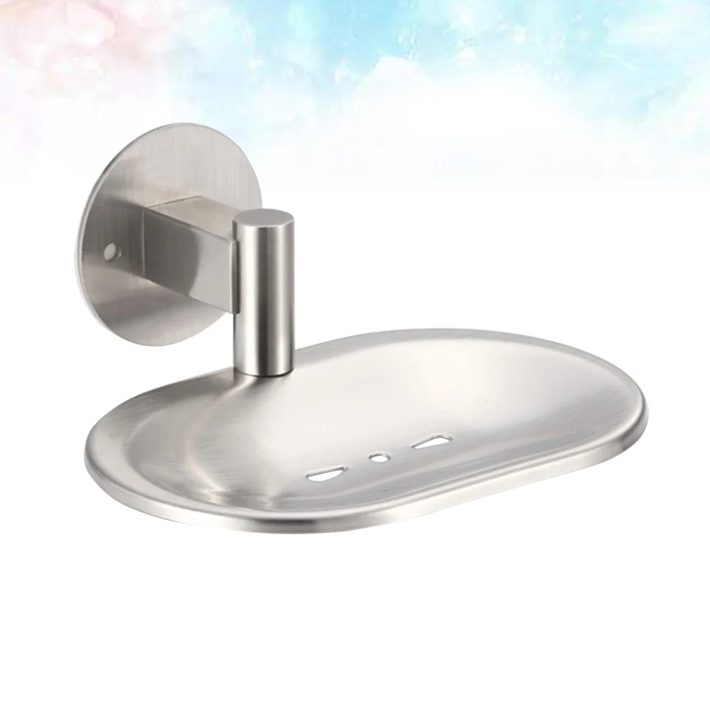 

1pc Soap Holder Drilling 304 Stainless Steel Modern Wall Mount Sponge Soap Holder for Bathroom Kitchen Hotel