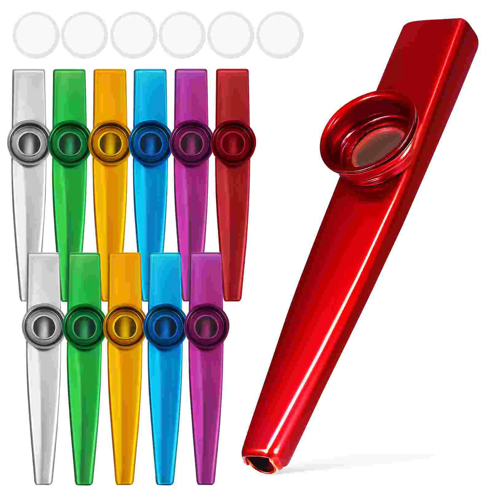12 шт. металлический Kazoo для начинающих Kazoos флейта детские музыкальные