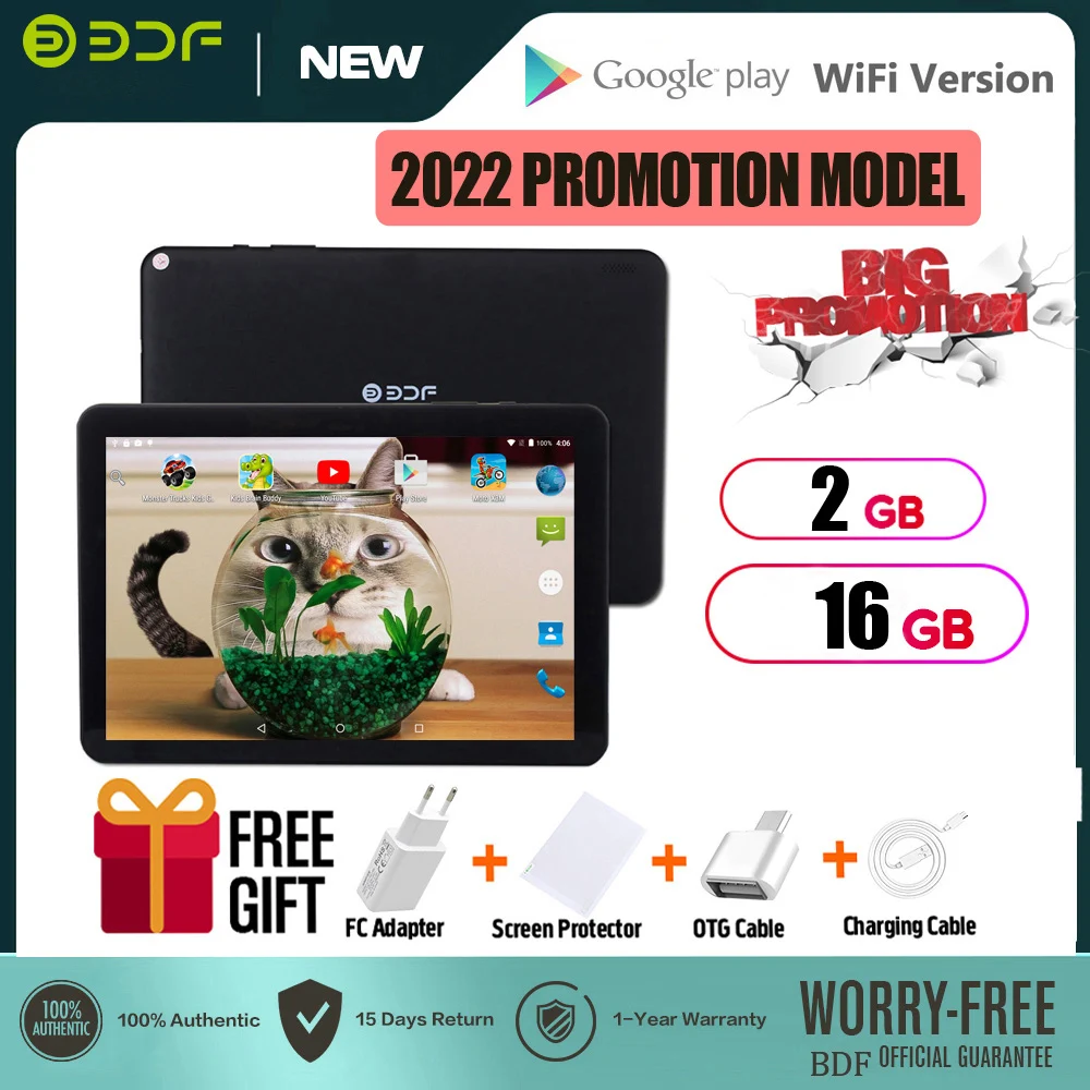 

2 шт.! 2022 детский планшет 7 дюймов четырехъядерный 2 ГБ/16 ГБ Google Play WiFi Bluetooth дешевый и простой любимый подарок для детей планшетный ПК