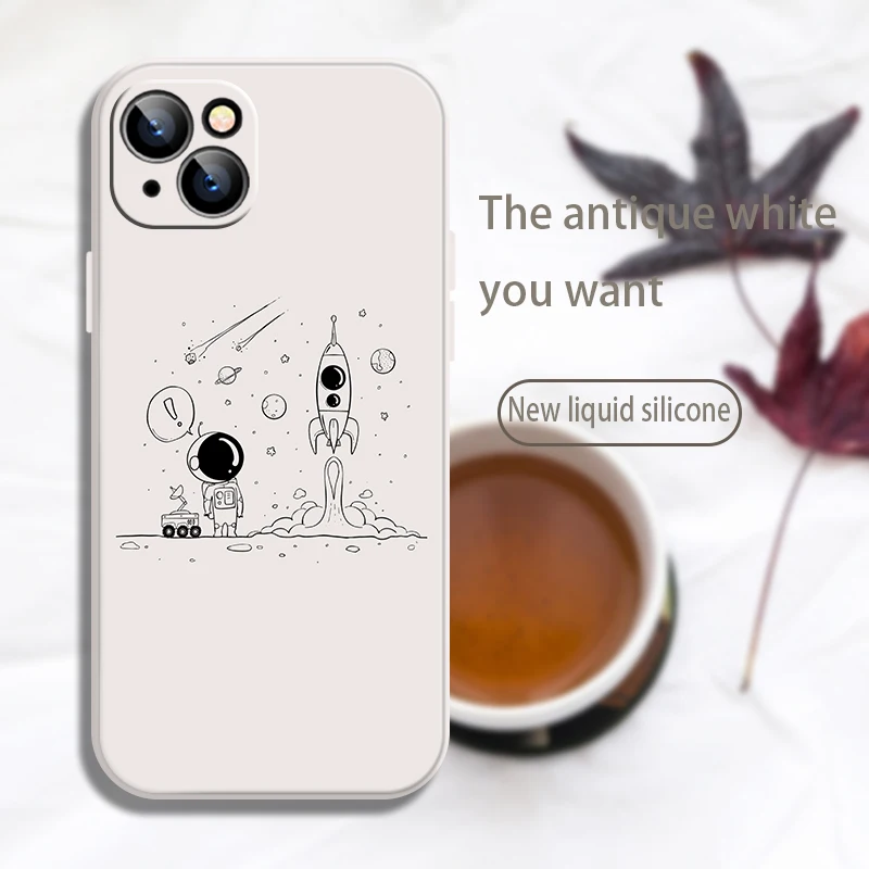 

Good Luck Astronaut Phone Case For Cover iPhone 12 Pro 6 6s 7 7P 8 Plus 11 12 13 Max Pro Mini X Xr Xs SE 2020 4cqf Funda 2021