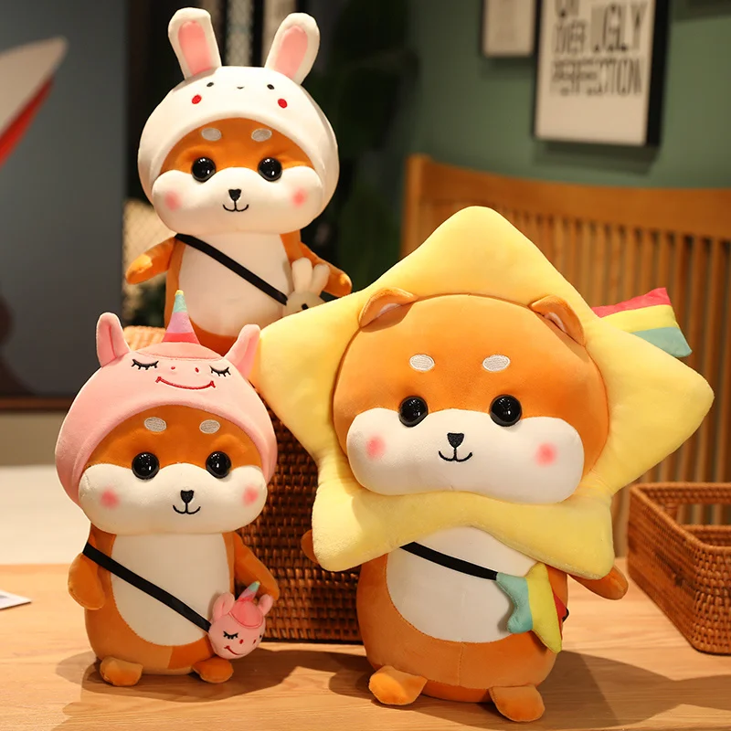 

Мультяшная милая собака, плюшевая игрушка, Детская Спящая кукла, набивное супермягкое животное, украшение для комнаты, лучший подарок на день рождения для девочек, для детей