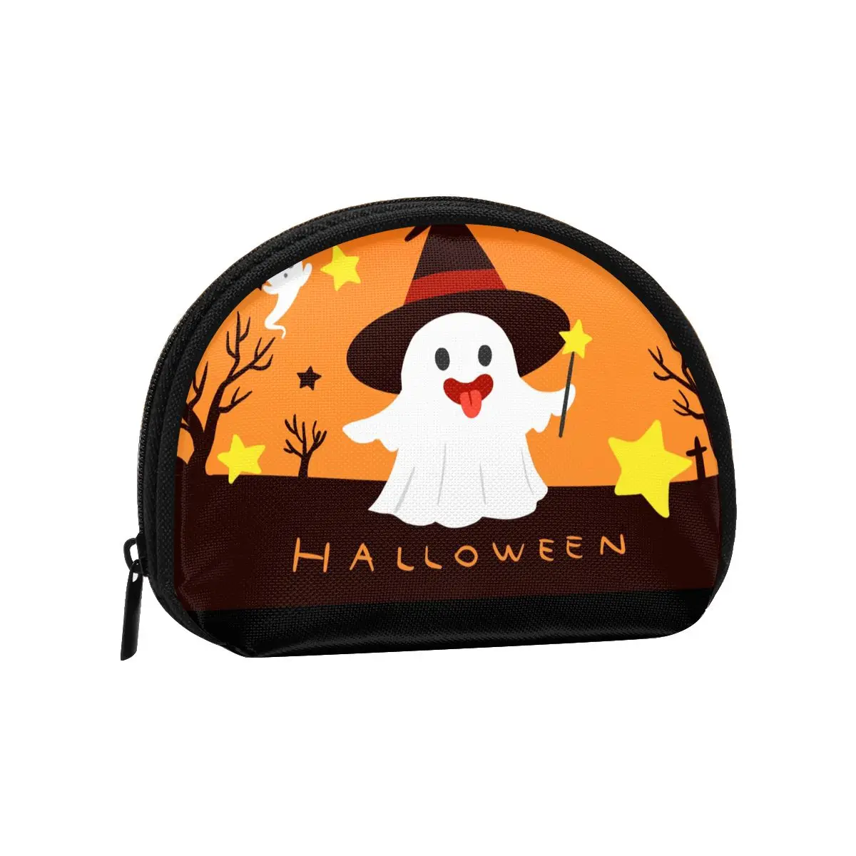

Women Wallets Zipper Small Wallet Short Credit Card Coin Purse Female Halloween