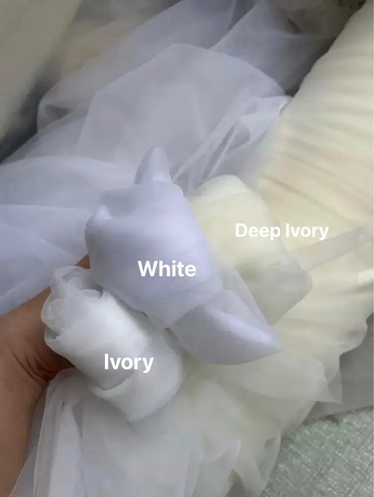 Белая Съемная Тюлевая юбка с разрезом по бокам 5-слойная эластичная Свадебная