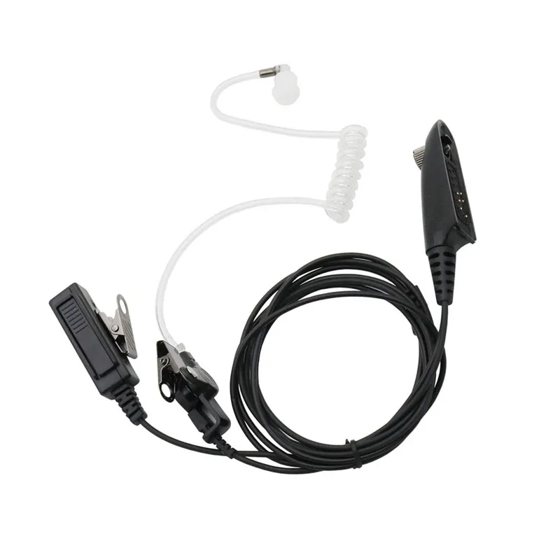 2 Wire Acoustic Tube Earpiece Mic Compatible with Motorola Ht750 Ht1250 HT1250LS HT1550 HT1550XLS GP140 GP240 GP280 GP328 GP330