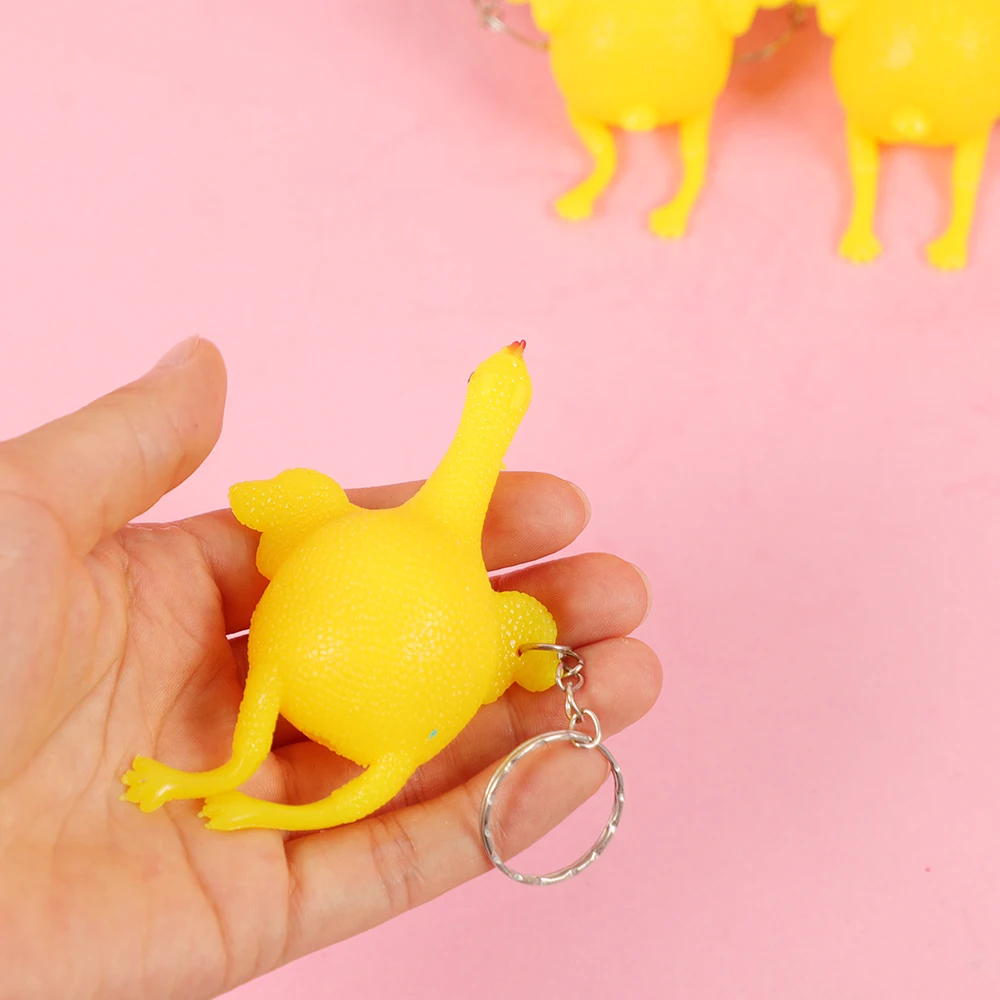 Игрушка-антистресс в виде куриных яиц 3 шт. забавные гаджеты для детей стаканчики