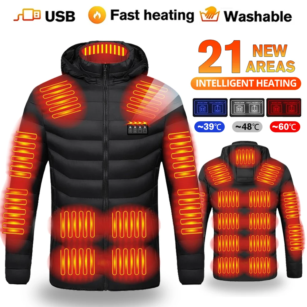 Куртка хлопковая с подогревом одежда для охоты Походов Кемпинга Зимняя женская
