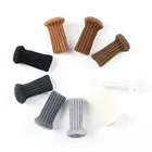 Чехлы для ножек стула нескользящие носки для стула вязаные носки для ножек стола Твердый чехол Защита для пола для мебели домашний декор 4 шт.