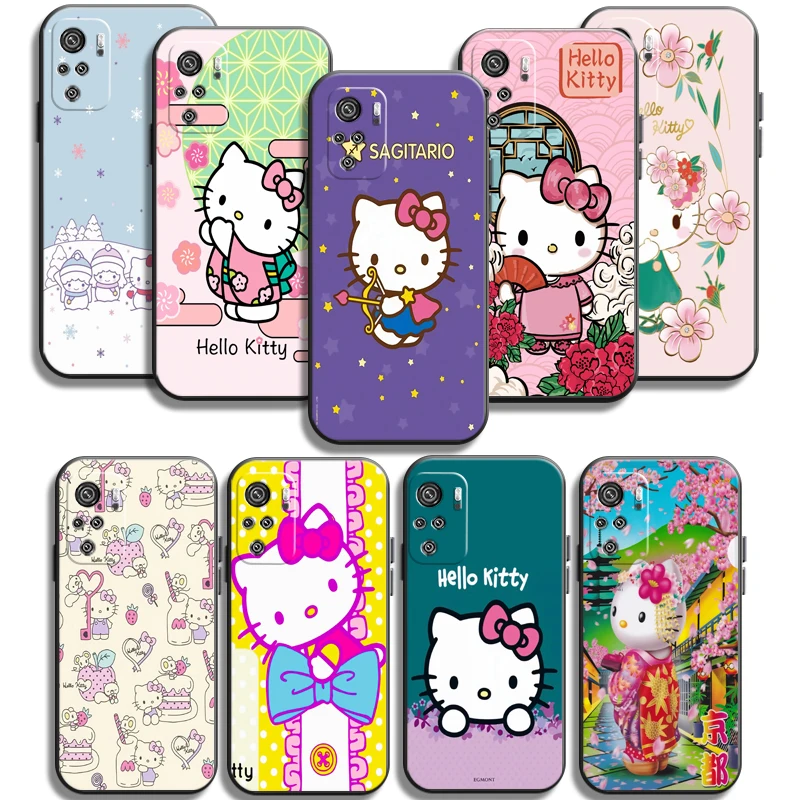

Hello Kitty Cute Phone Cases For Xiaomi Mi 11 Mi 11 Lite POCO X3 GT X3 Pro M3 POCO M3 Pro X3 NFC X3 Carcasa Soft TPU Back Cover