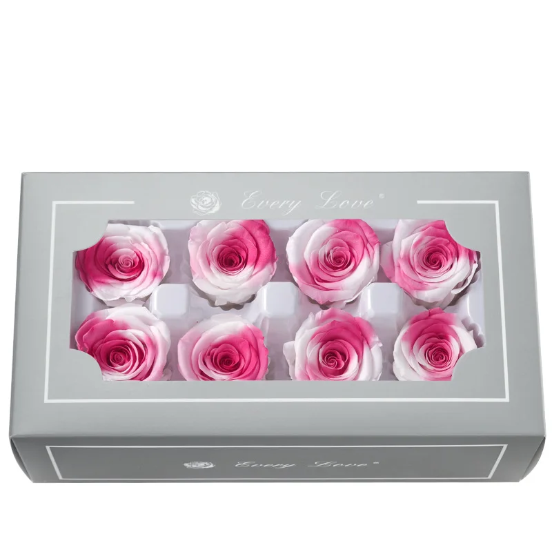 

Натуральные консервированные Мини-розовые головки класса А 4-5 см, 8 шт., красота и чудовище, вечная роза для свадьбы, фотороза, подарок своими руками