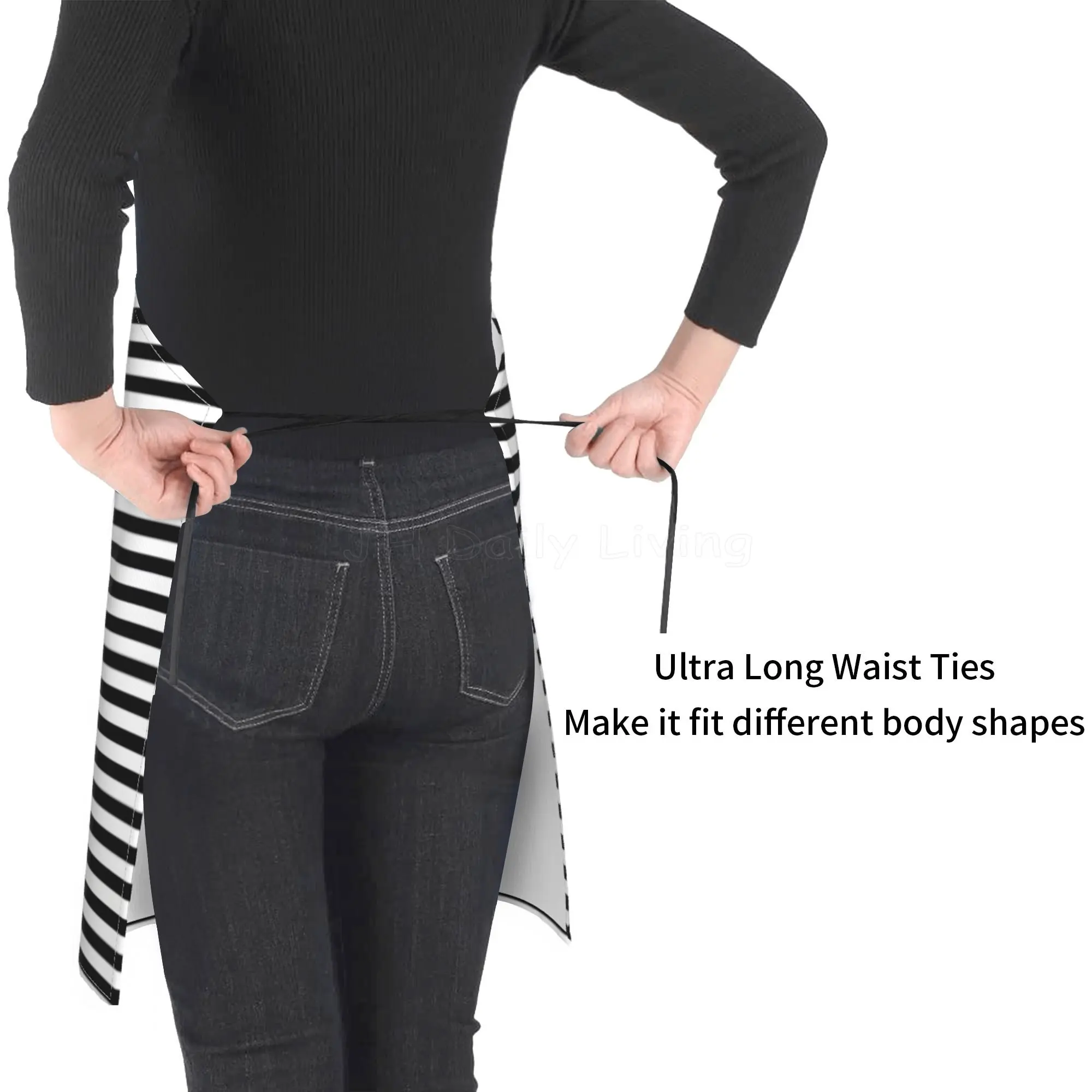 Милый фартук с мультяшным котом и карманами кухонный нагрудник