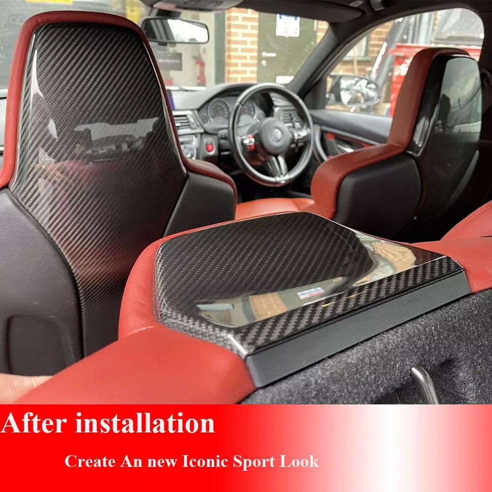 Накладка на переднее сиденье из углеродного волокна для Bmw M2 F87 M3 F80 M4 F82 Lci 2014-2019 100%