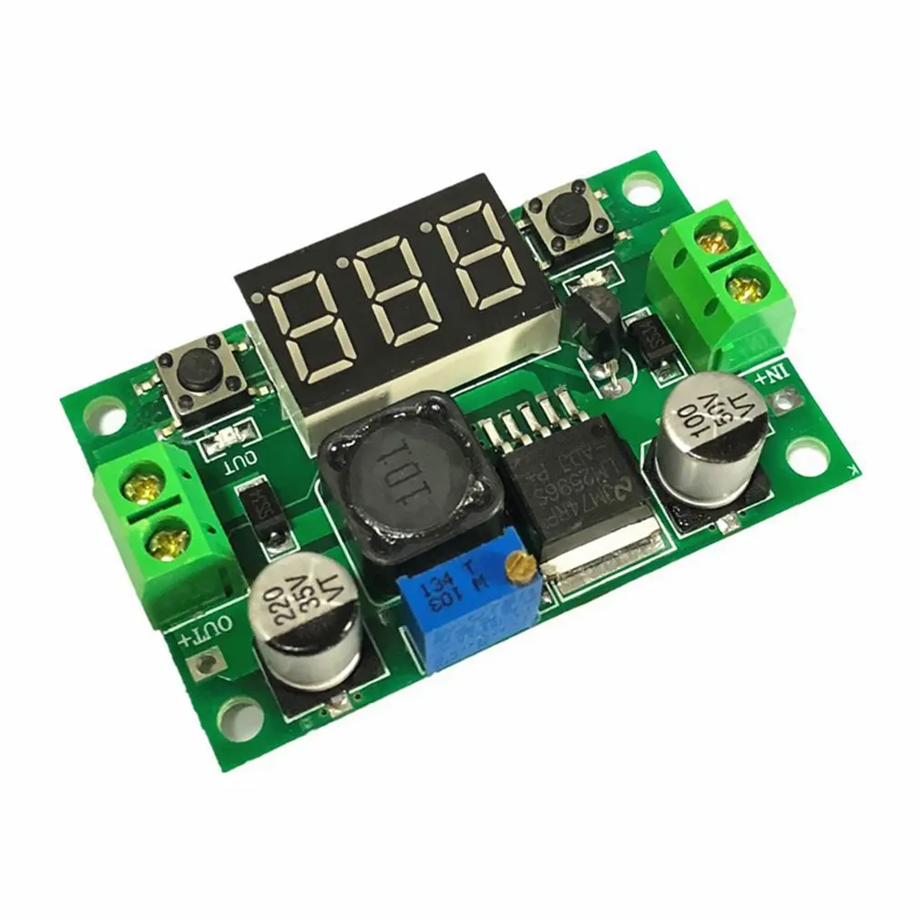 

DC-DC Buck Step Down Module LM2596 DC/DC 4.0~40V to 1.25-37V Adjustable Voltage Regulator With LED Digital Display Voltmeter