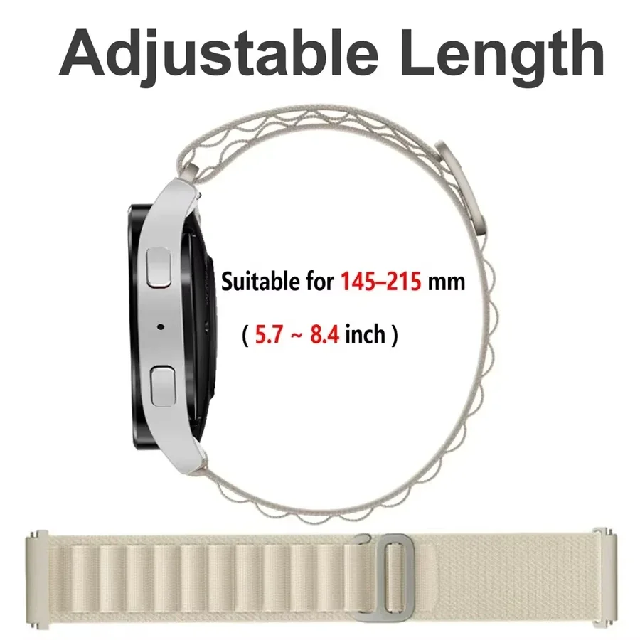 Alpine Loop для Samsung Galaxy Watch 7FE65Pro4 ClassicXiaomi Watch S4, нейлоновый браслет Redmi Watch 5, ремешок ActiveLite (art.: 3920cb8e84d10) - 3920cb8e84d10