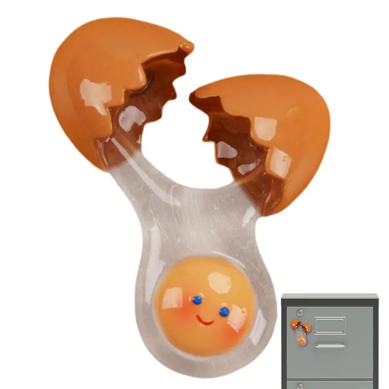 

Магниты на холодильник для яиц, магнитные наклейки на холодильник серии «яйца» из смолы, маленькие красочные магнитные диски для кухонного шкафа или класса