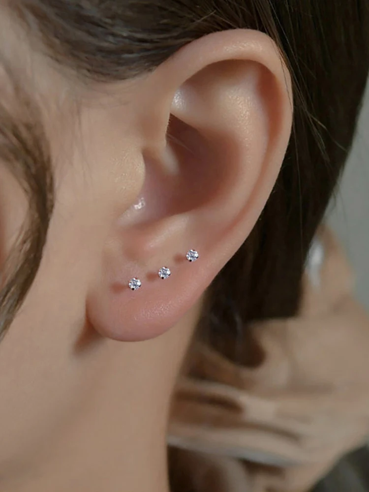 

1 шт., минималистичные элегантные серьги-гвоздики для девочек