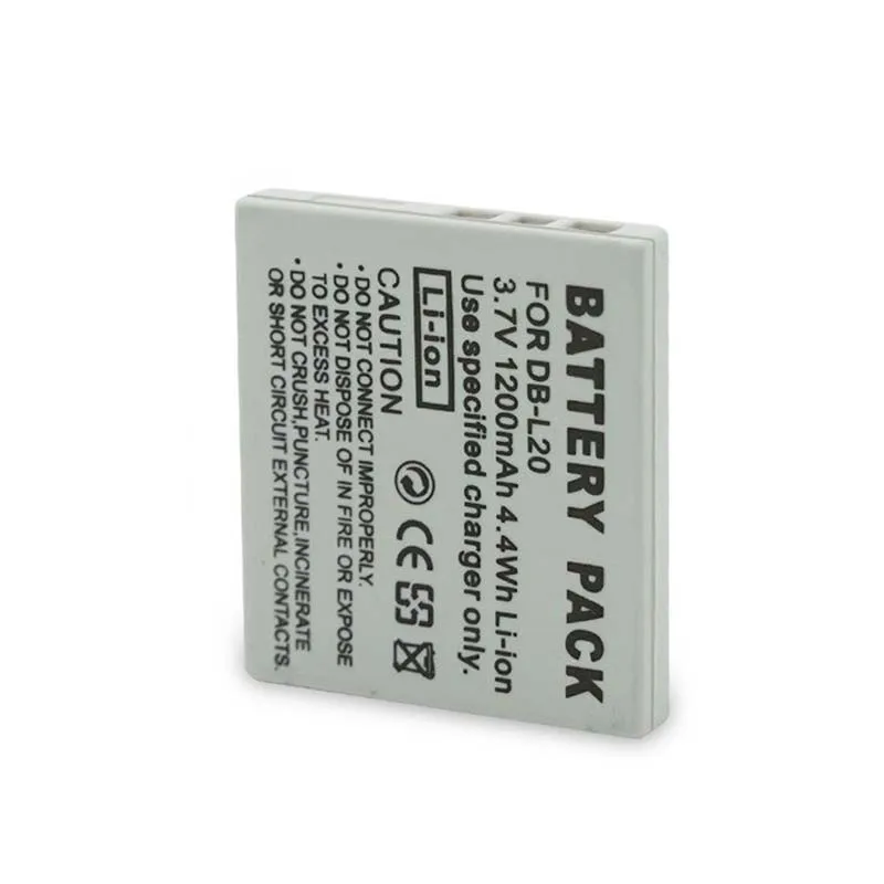 Аккумулятор DB-L20 3.7V 1200mAh для камер Sanyo Xacti DMX-C1 C4 C5 C6 CA6 CA8 CA9 CG5 CG6 CG9 DSC-C4 C5 E6 J4 VPC-C1 C4 C40 (art.: 3920dbbe1a0ac) - 3920dbbe1a0ac
