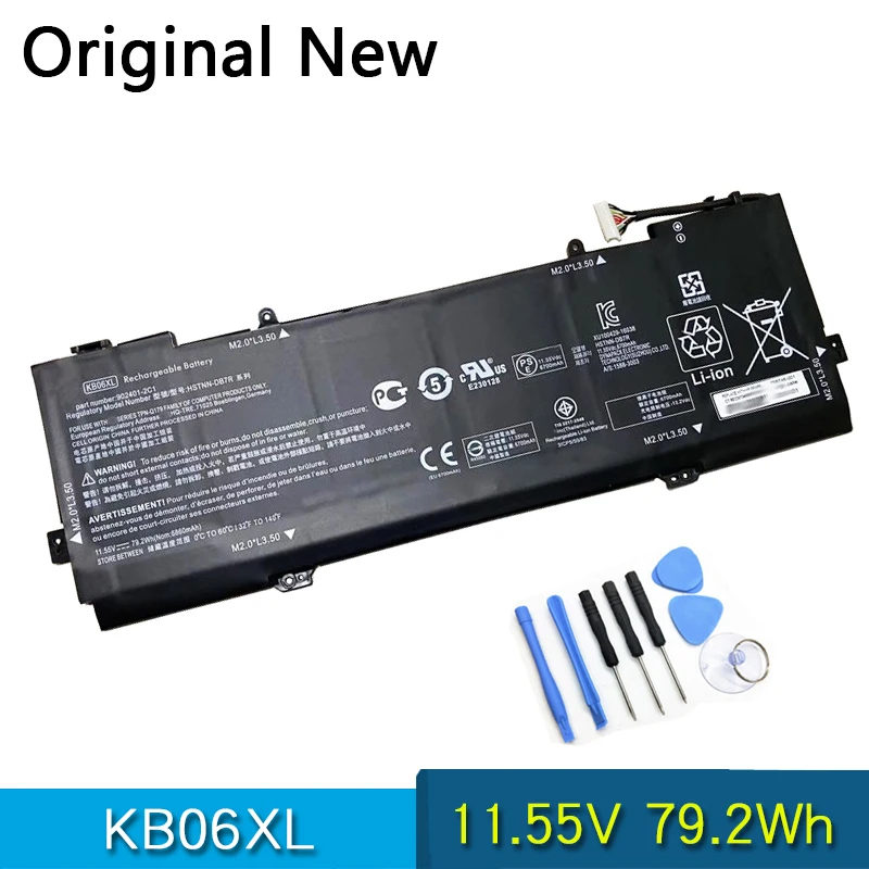 Оригинальная батарея KB06XL для HP Spectre x360 15-b1 Z6K96EA Z6K97EA Z6K99EA Z6L00EA Z6L02 Z6L01EA 902401-2C1 HSTNN-DB7R -