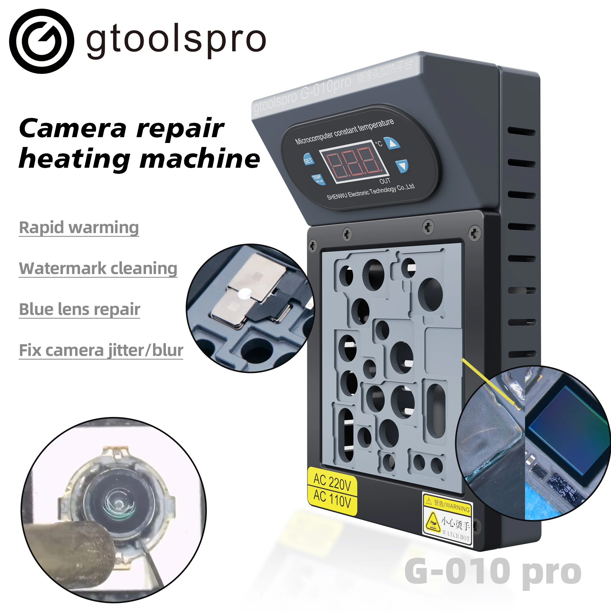 

G-010 pro Camera Repair Heating Machine Preheating Platform For iPhone 7 8 X XS 11 12 13 Pro Max Back Camera Fixed Repair Tool