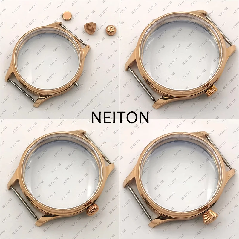 Фото Чехол для часов NEITON 44 мм для ETA 6498 6497 Sea Gull ST3600, аксессуары для механизмов, чехол из твердой нержавеющей стали №1