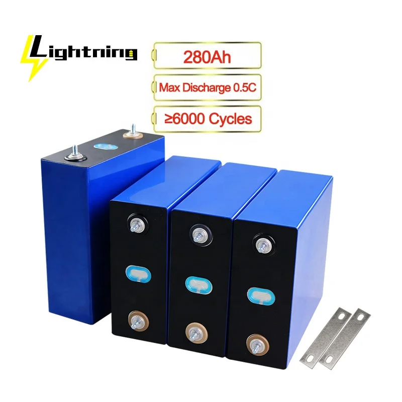 

Free Shipping 32pcs/pack Lifepo4 280Ah Lithium 3.2V Battery Cell 6000 cycles Life