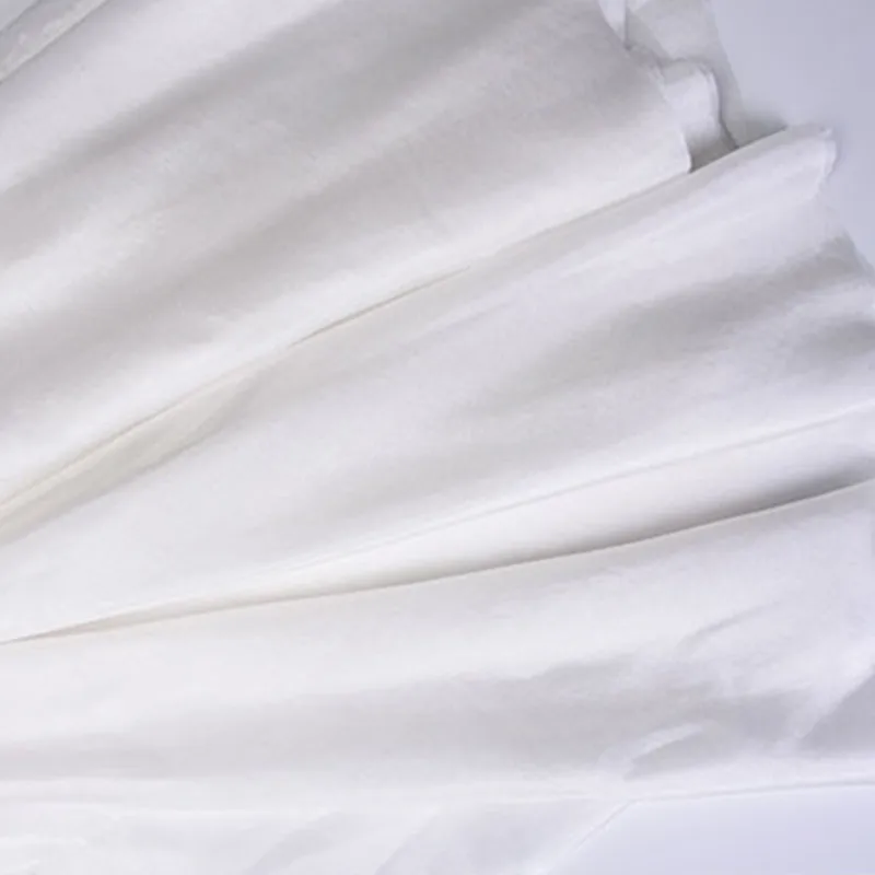 Однотонный белый танцевальный веер двусторонняя модель Китай Fengliang Zhu