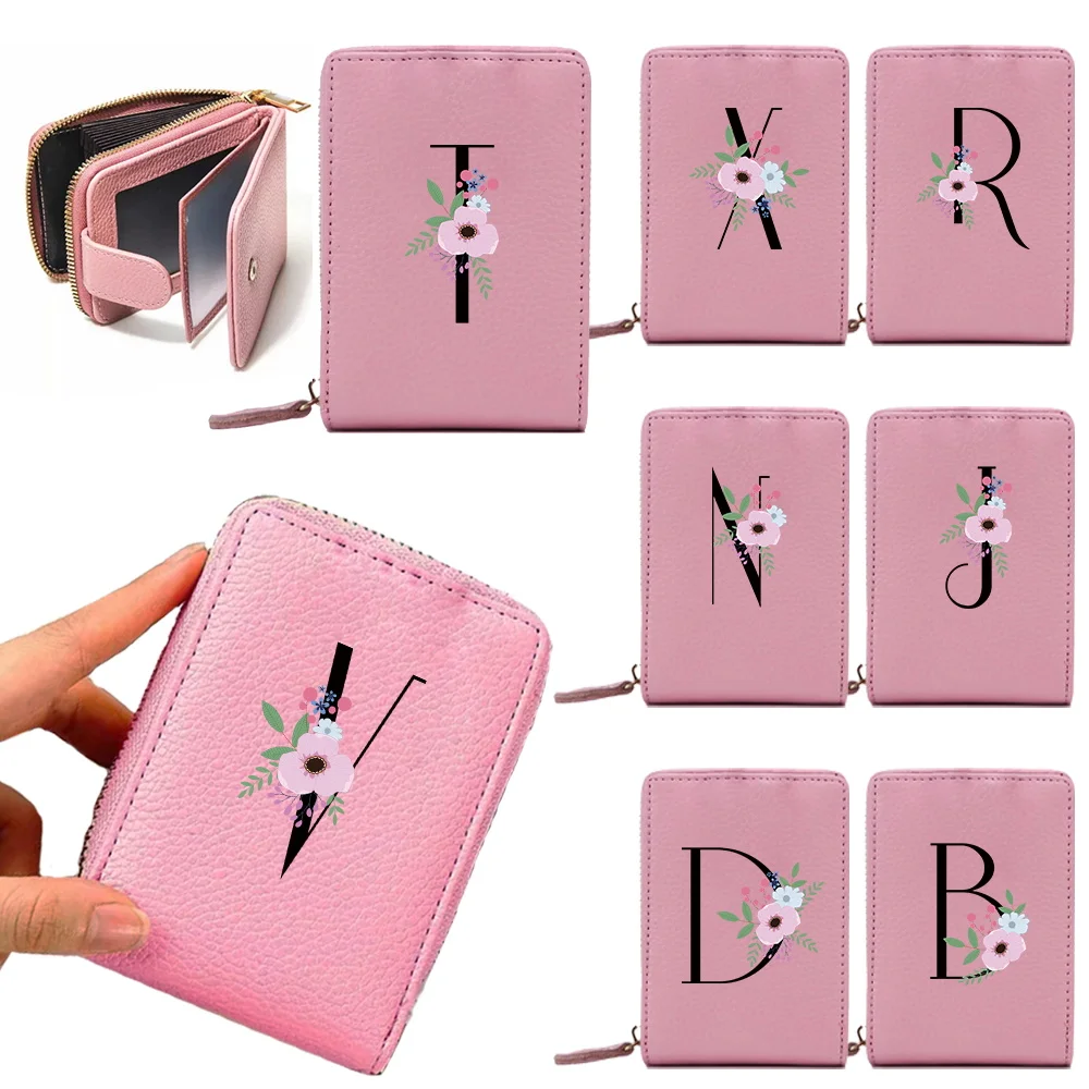 

2023 Fashion Women Wallets New Small Wallets PU Leather Quality Female Purse Card Holder Coin Pocket Flower Letter Name Series